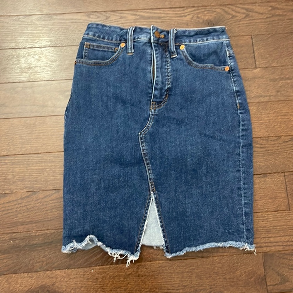 Madewell jean skirt